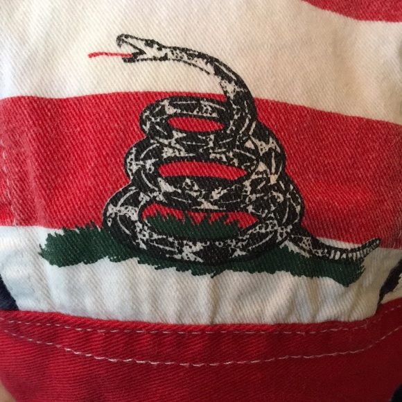 Stars & Stripes Don’t Tread on Me skull cap dew rag motorcycle cap welders hat - Picture 7 of 12